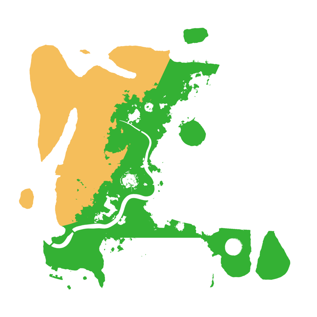 Biome Rust Map: Procedural Map, Size: 3500, Seed: 5641321