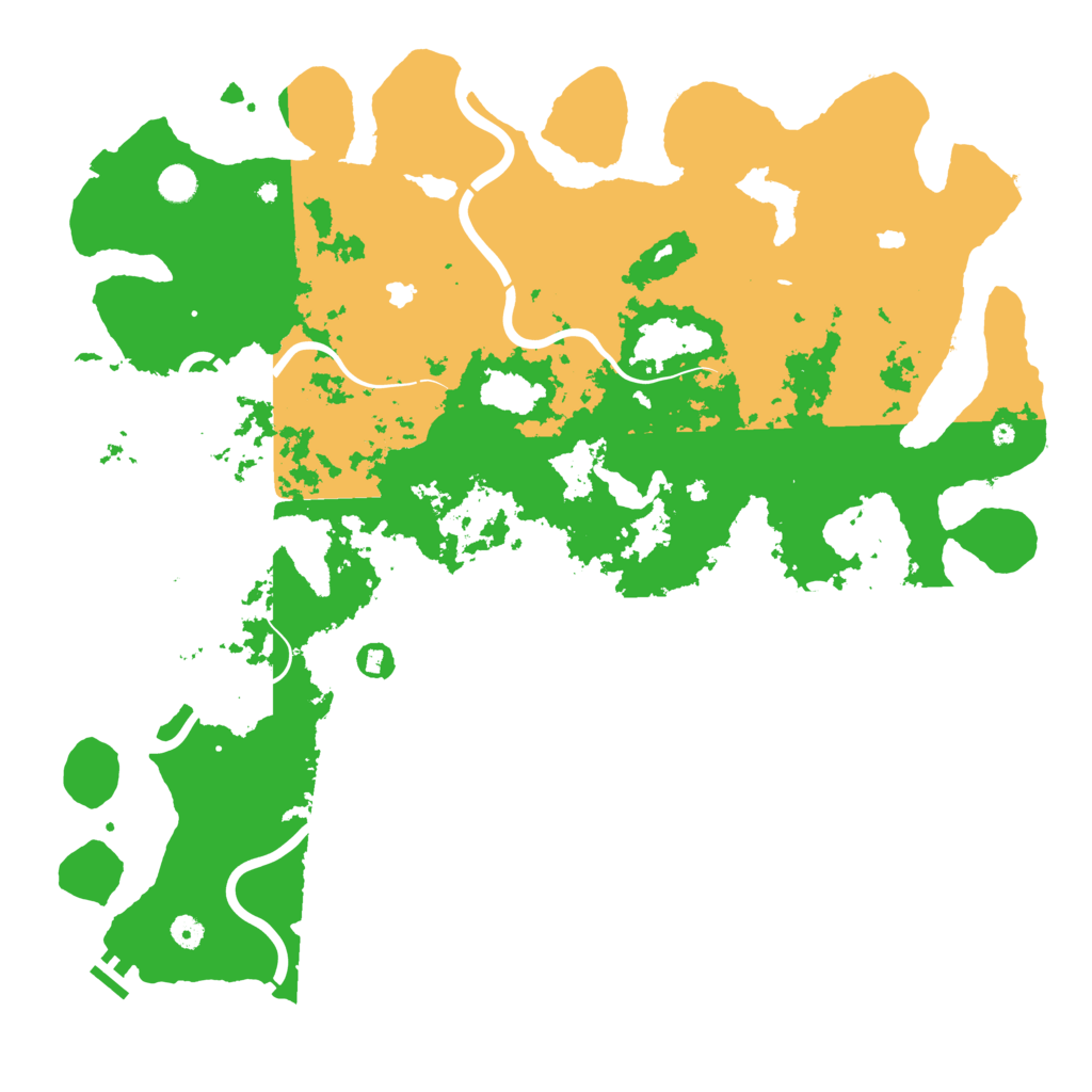 Biome Rust Map: Procedural Map, Size: 5000, Seed: 3446