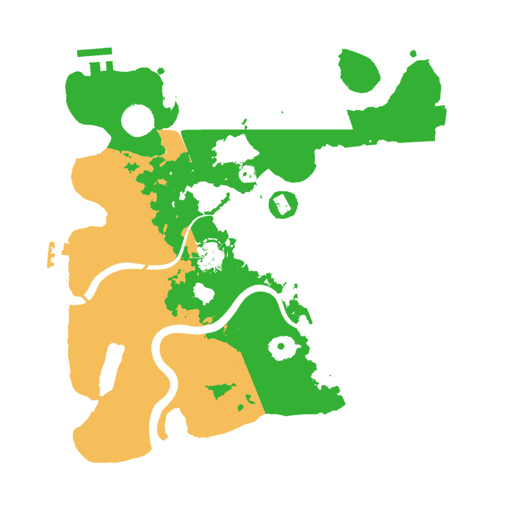 Biome Rust Map: Procedural Map, Size: 3000, Seed: 41827759