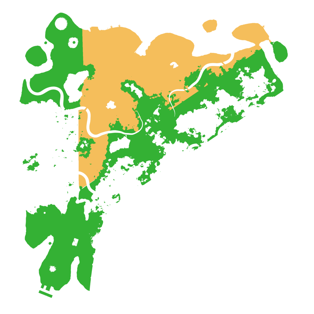 Biome Rust Map: Procedural Map, Size: 4500, Seed: 1235006550