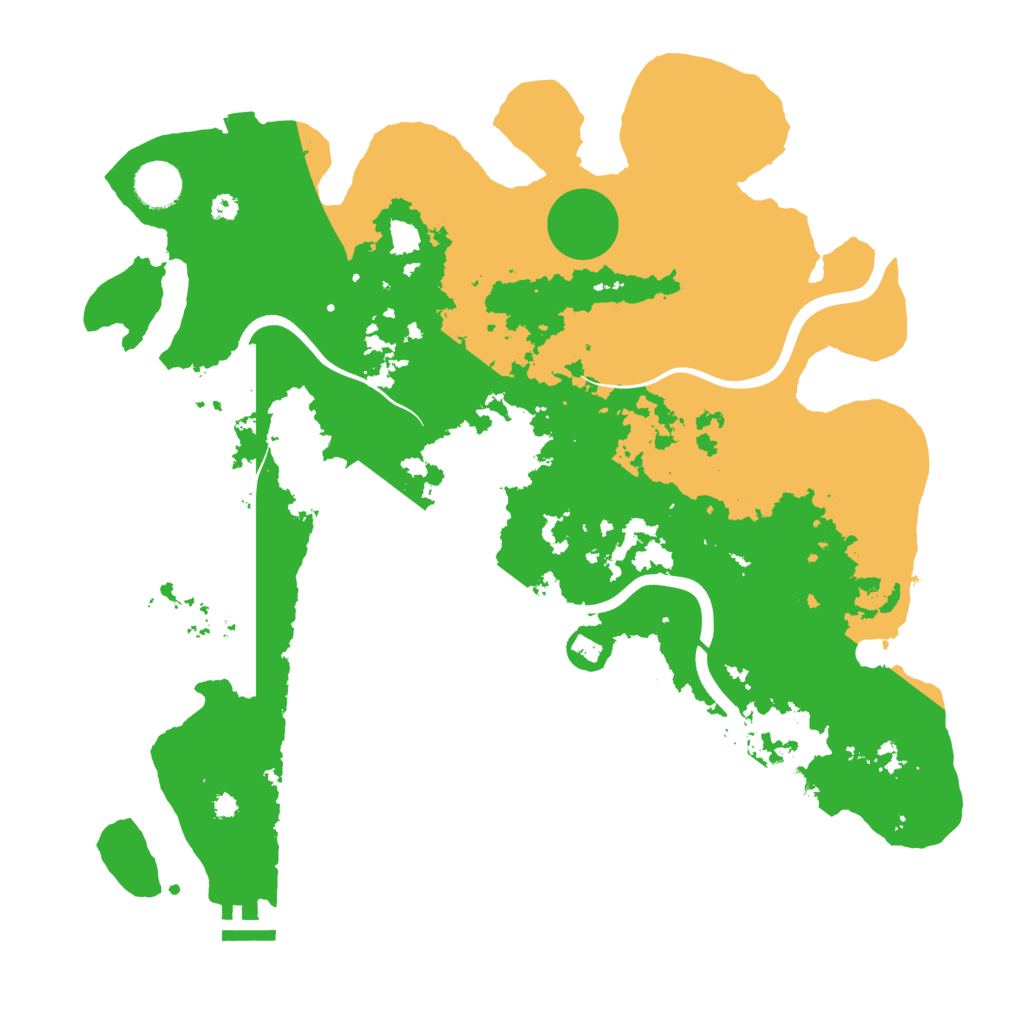 Biome Rust Map: Procedural Map, Size: 3800, Seed: 40626