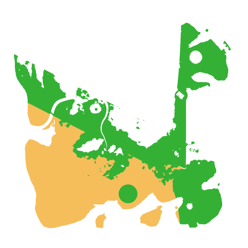 Biome Rust Map: Procedural Map, Size: 3500, Seed: 1351821