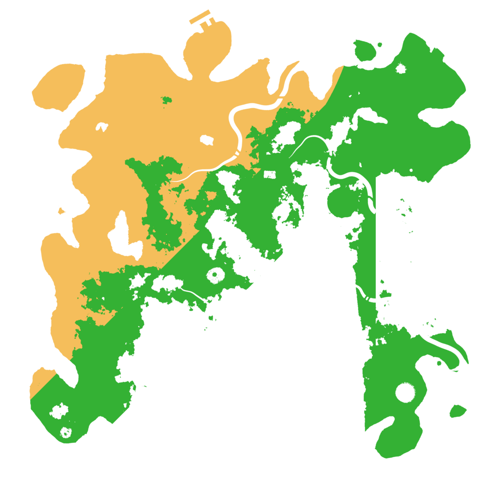 Biome Rust Map: Procedural Map, Size: 4500, Seed: 710140827