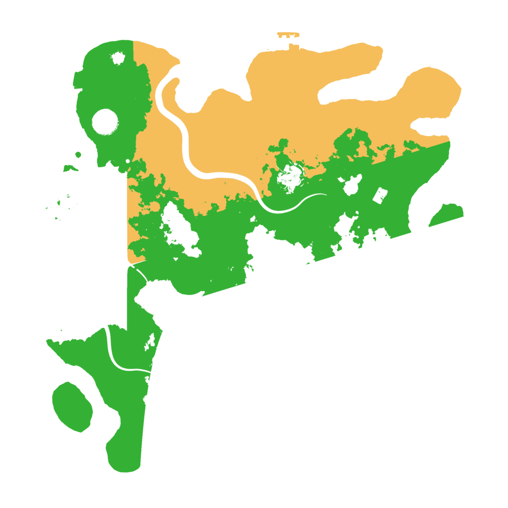 Biome Rust Map: Procedural Map, Size: 3500, Seed: 568832305
