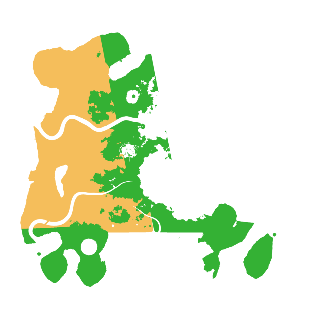 Biome Rust Map: Procedural Map, Size: 3500, Seed: 10994556
