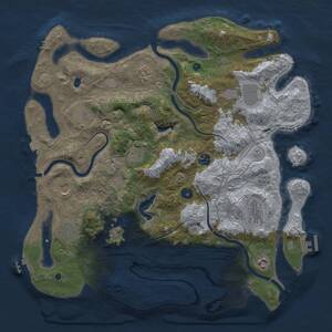 Thumbnail Rust Map: Procedural Map, Size: 4250, Seed: 560483609, 17 Monuments
