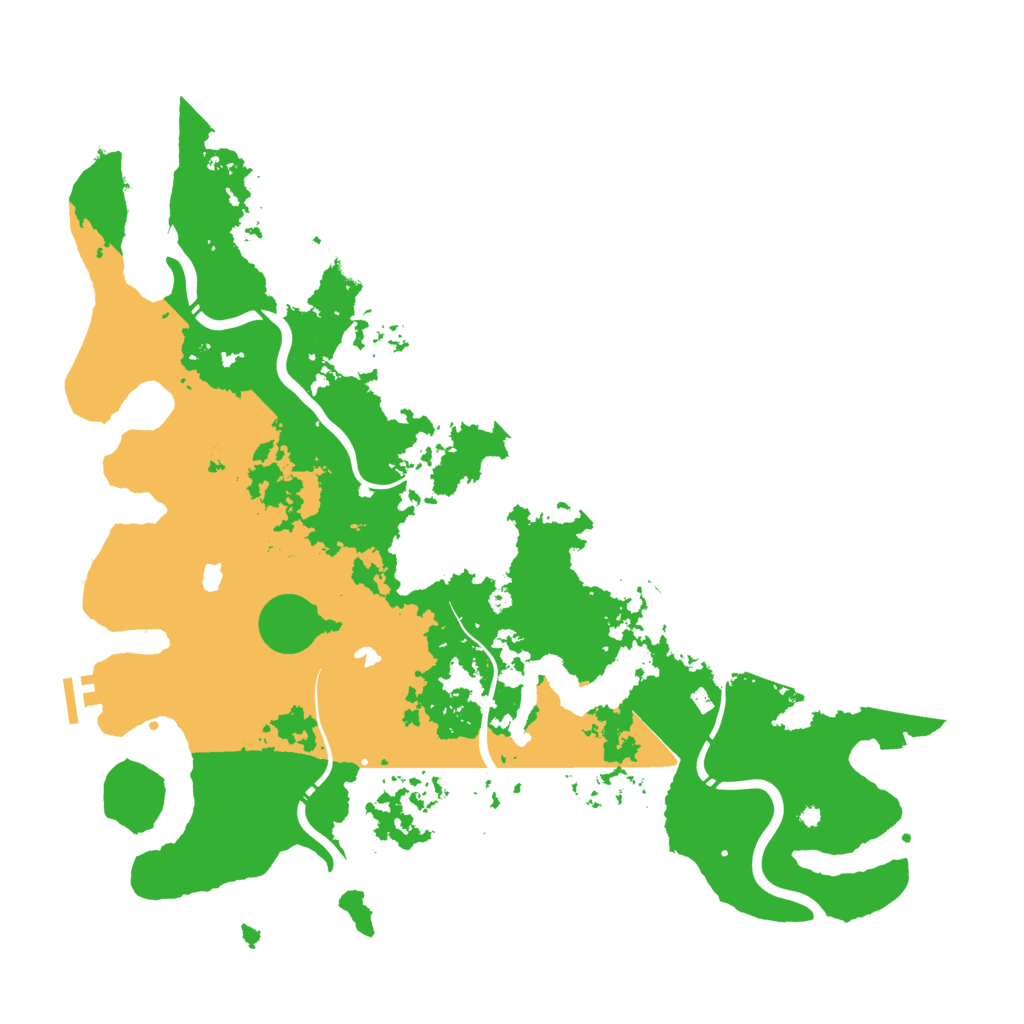 Biome Rust Map: Procedural Map, Size: 4500, Seed: 158444787
