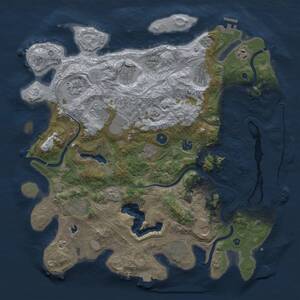 Thumbnail Rust Map: Procedural Map, Size: 4250, Seed: 1647187545, 17 Monuments