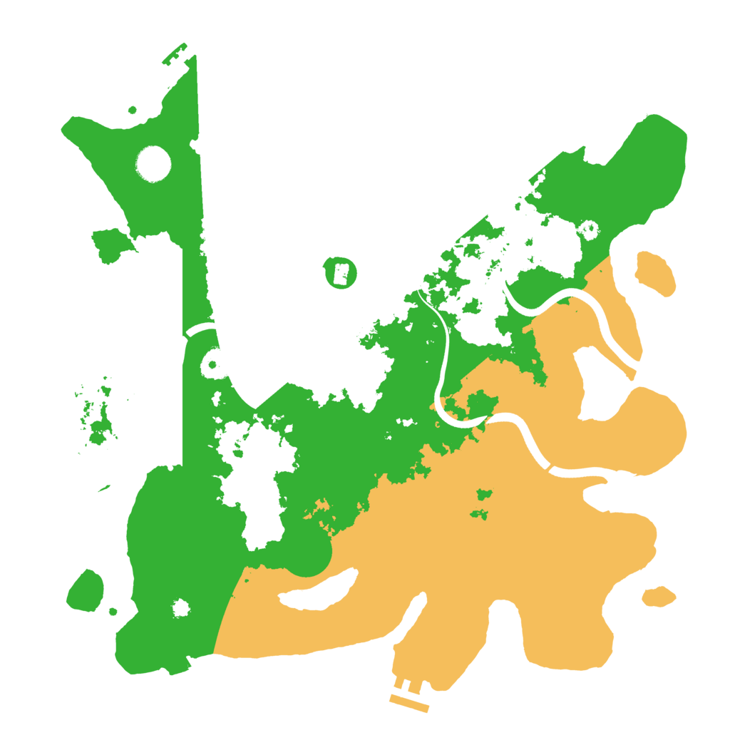 Biome Rust Map: Procedural Map, Size: 3700, Seed: 409609062