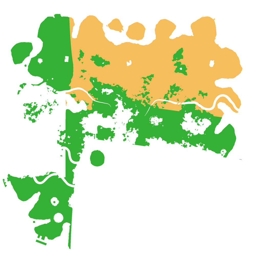 Biome Rust Map: Procedural Map, Size: 4800, Seed: 410965727