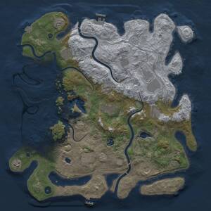 Thumbnail Rust Map: Procedural Map, Size: 4250, Seed: 1219171332, 16 Monuments