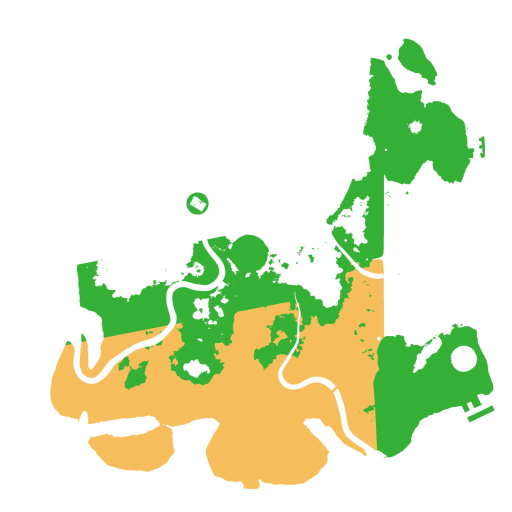 Biome Rust Map: Procedural Map, Size: 3700, Seed: 509013290
