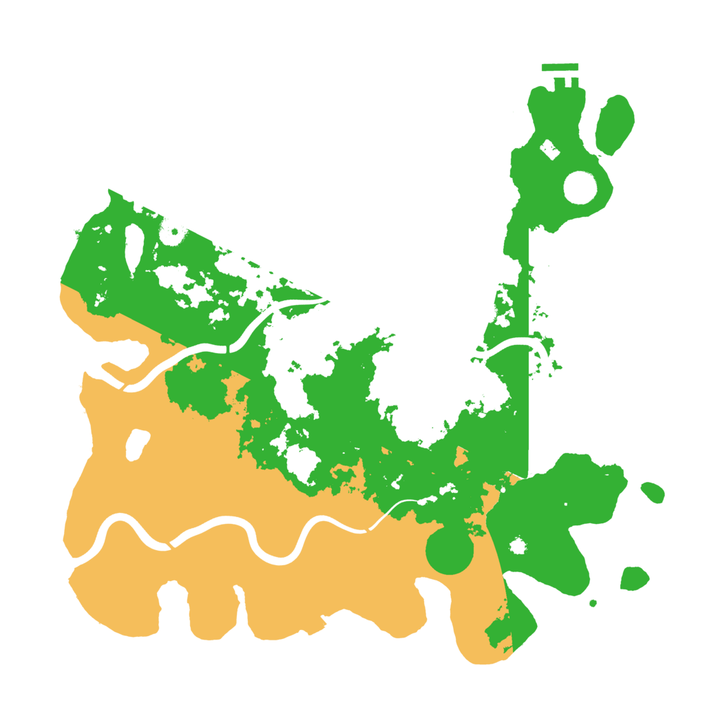 Biome Rust Map: Procedural Map, Size: 3900, Seed: 592150