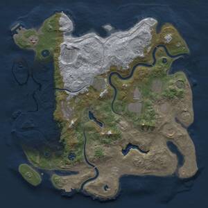 Thumbnail Rust Map: Procedural Map, Size: 4000, Seed: 679659788, 16 Monuments