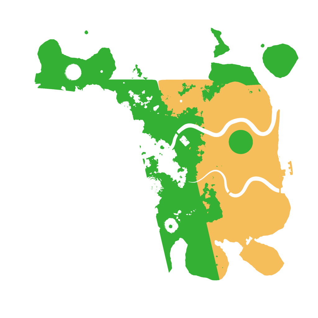 Biome Rust Map: Procedural Map, Size: 3498, Seed: 54854054