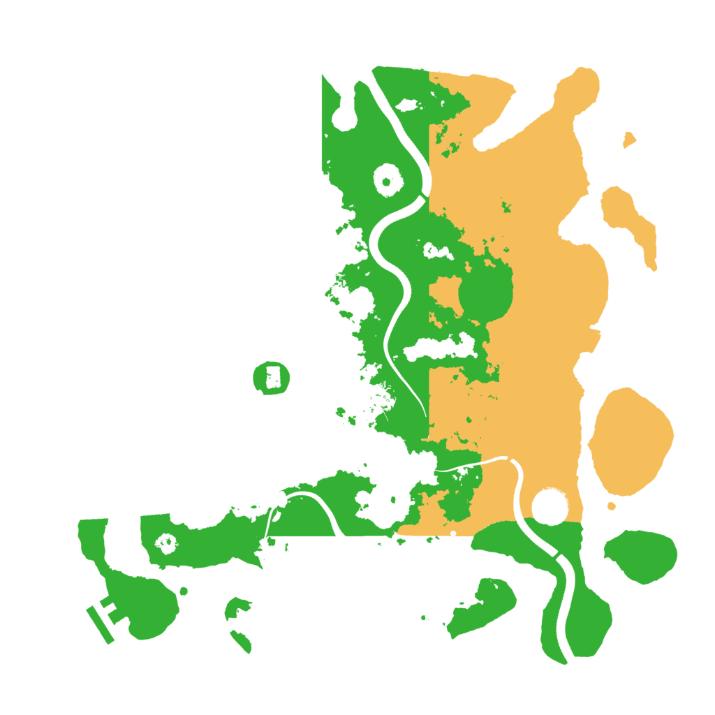 Biome Rust Map: Procedural Map, Size: 3500, Seed: 963433