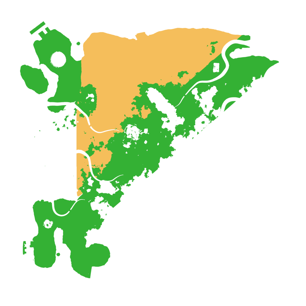Biome Rust Map: Procedural Map, Size: 3500, Seed: 280648738