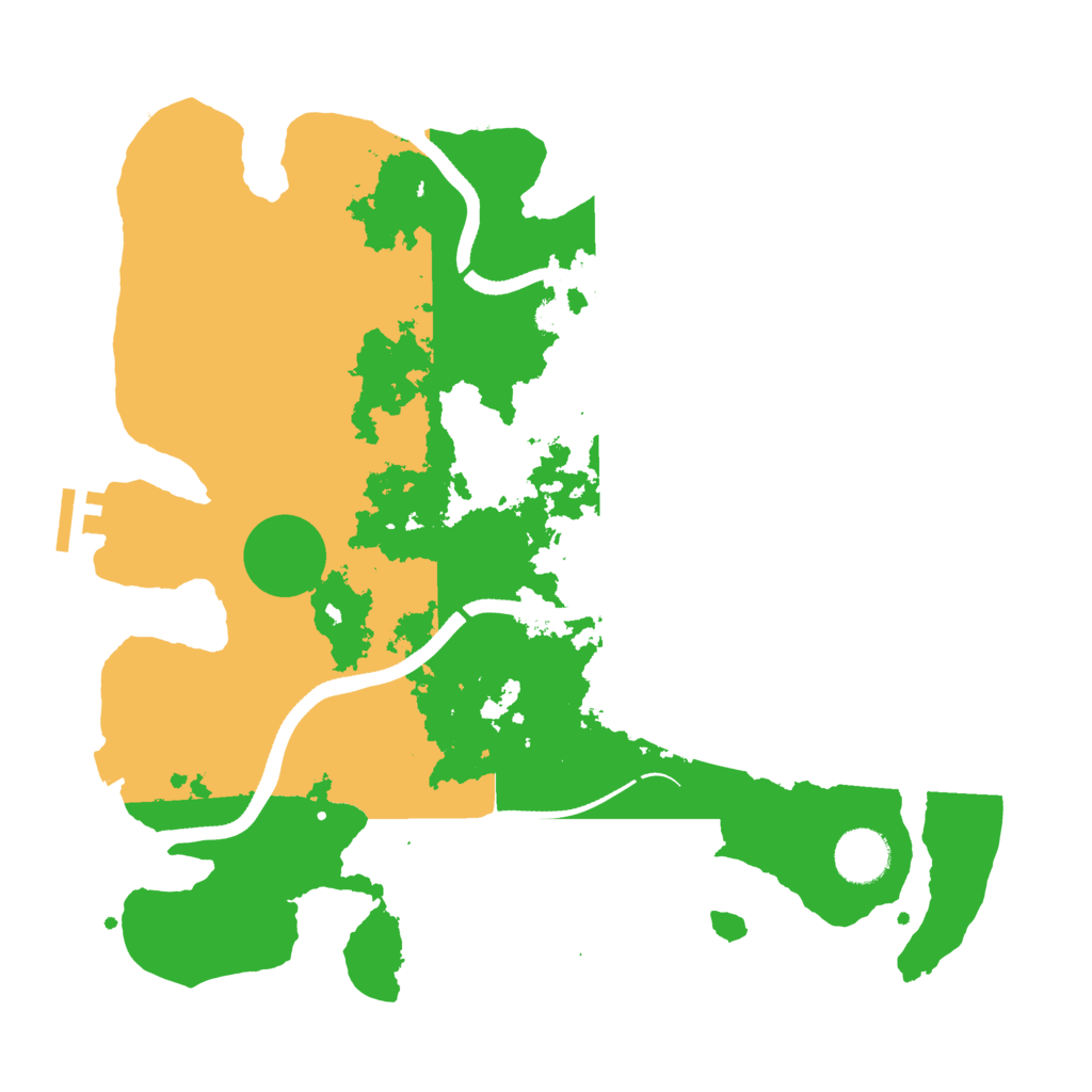 Biome Rust Map: Procedural Map, Size: 3500, Seed: 435483722