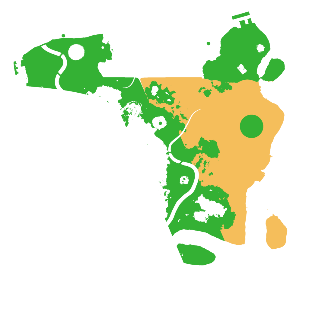 Biome Rust Map: Procedural Map, Size: 3500, Seed: 24972420