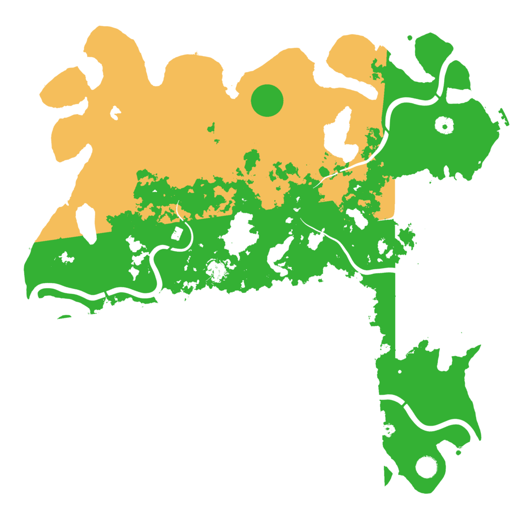 Biome Rust Map: Procedural Map, Size: 4300, Seed: 1988227486