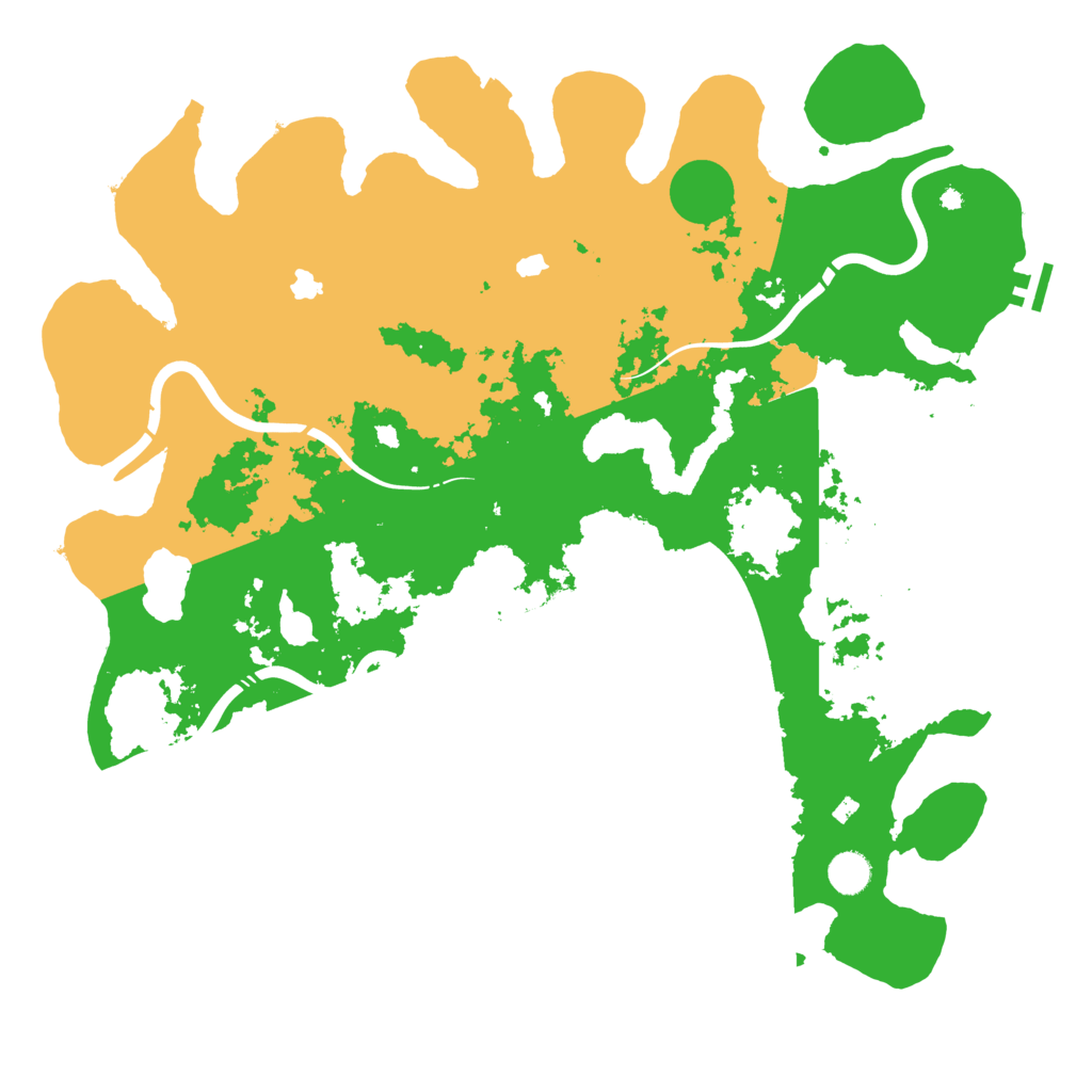 Biome Rust Map: Procedural Map, Size: 4500, Seed: 93456569