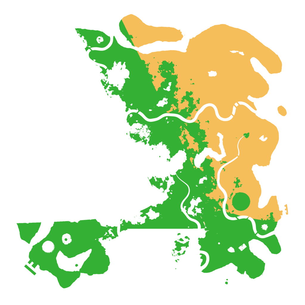 Biome Rust Map: Procedural Map, Size: 4500, Seed: 1267664455