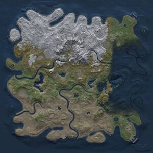 Thumbnail Rust Map: Procedural Map, Size: 5000, Seed: 269712872, 16 Monuments