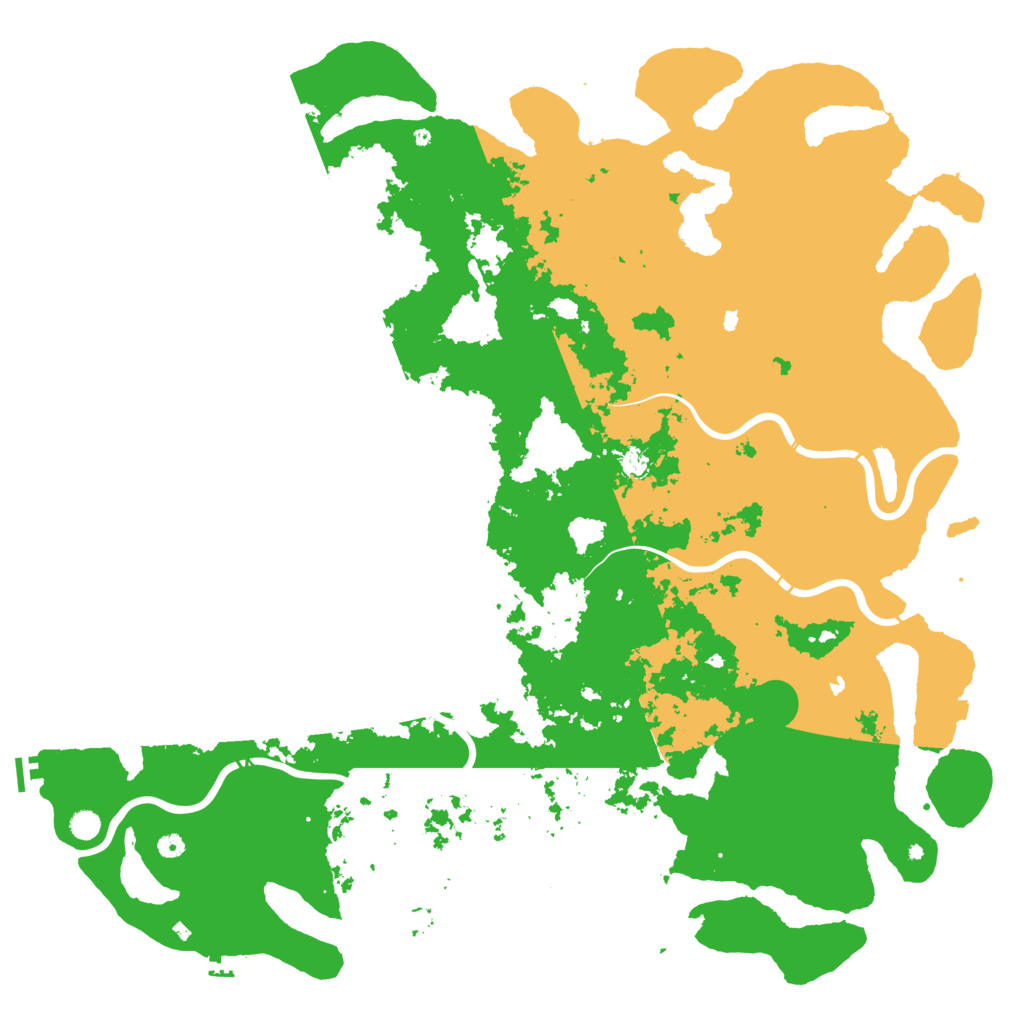 Biome Rust Map: Procedural Map, Size: 6000, Seed: 674608266
