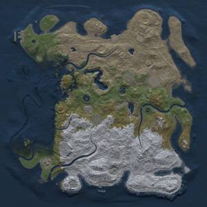 Thumbnail Rust Map: Procedural Map, Size: 4500, Seed: 440029184, 16 Monuments