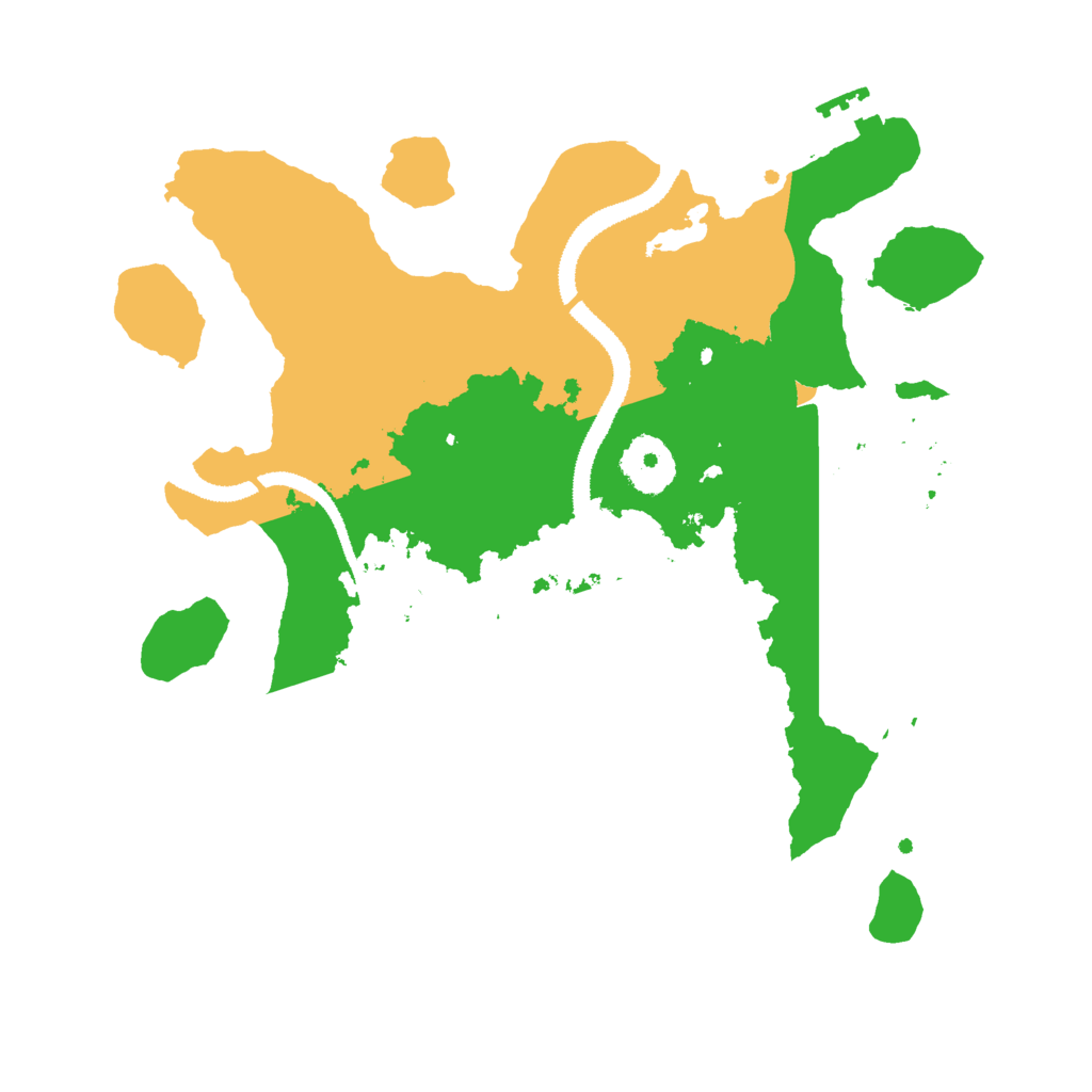 Biome Rust Map: Procedural Map, Size: 3000, Seed: 12623