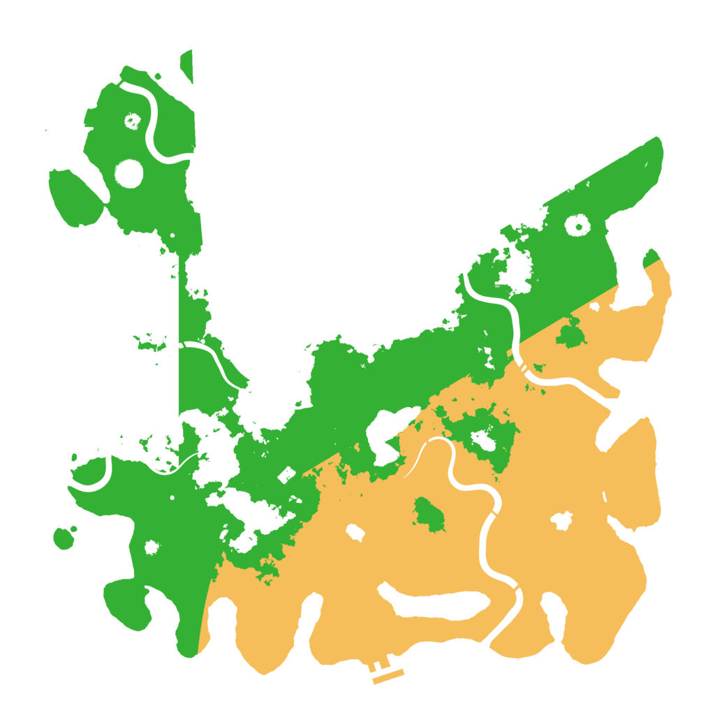 Biome Rust Map: Procedural Map, Size: 4500, Seed: 224117132