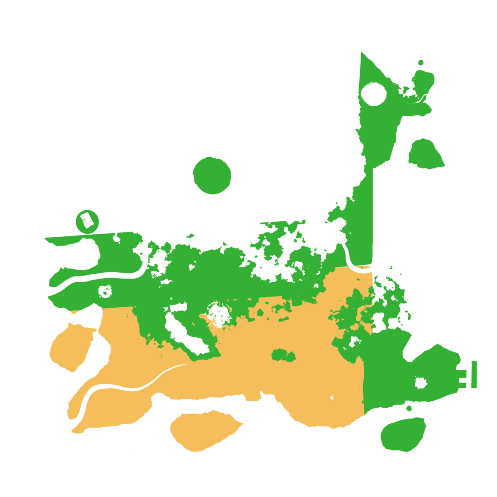 Biome Rust Map: Procedural Map, Size: 3700, Seed: 323294567