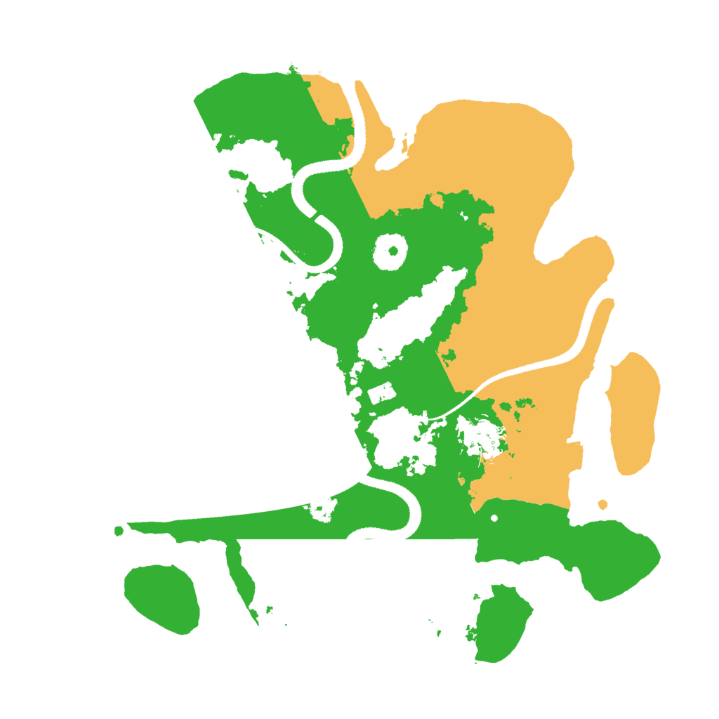 Biome Rust Map: Procedural Map, Size: 3000, Seed: 72367287