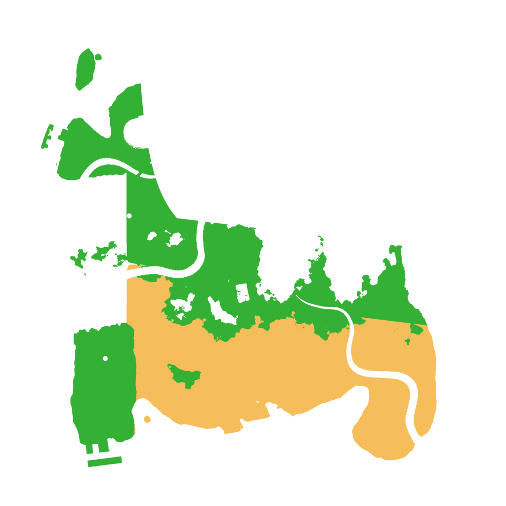 Biome Rust Map: Procedural Map, Size: 3000, Seed: 618840921