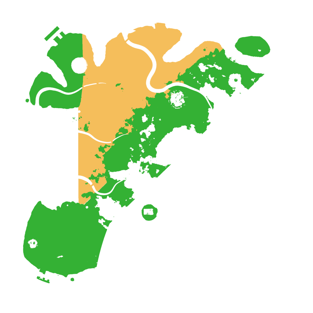 Biome Rust Map: Procedural Map, Size: 3500, Seed: 1200304767