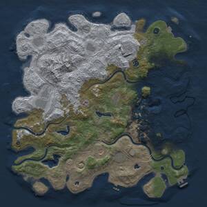 Thumbnail Rust Map: Procedural Map, Size: 5000, Seed: 1987319794, 17 Monuments