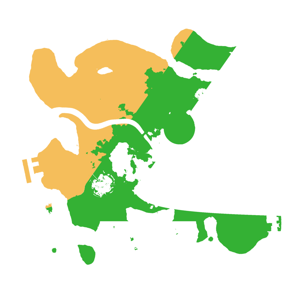 Biome Rust Map: Procedural Map, Size: 2500, Seed: 1548614670