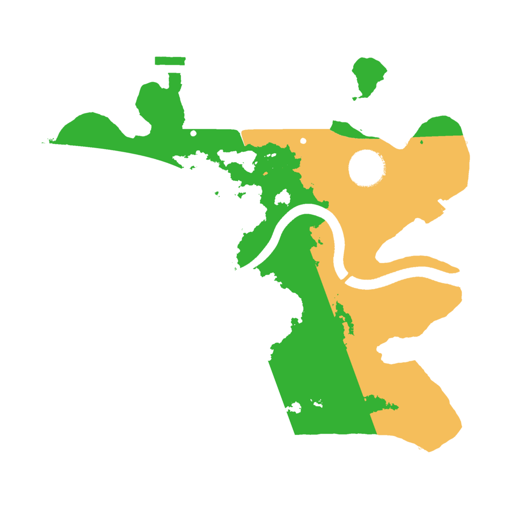 Biome Rust Map: Procedural Map, Size: 2500, Seed: 1666211573