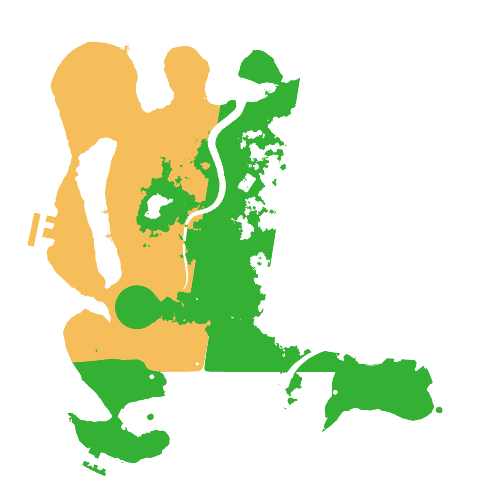 Biome Rust Map: Procedural Map, Size: 3000, Seed: 1611416189