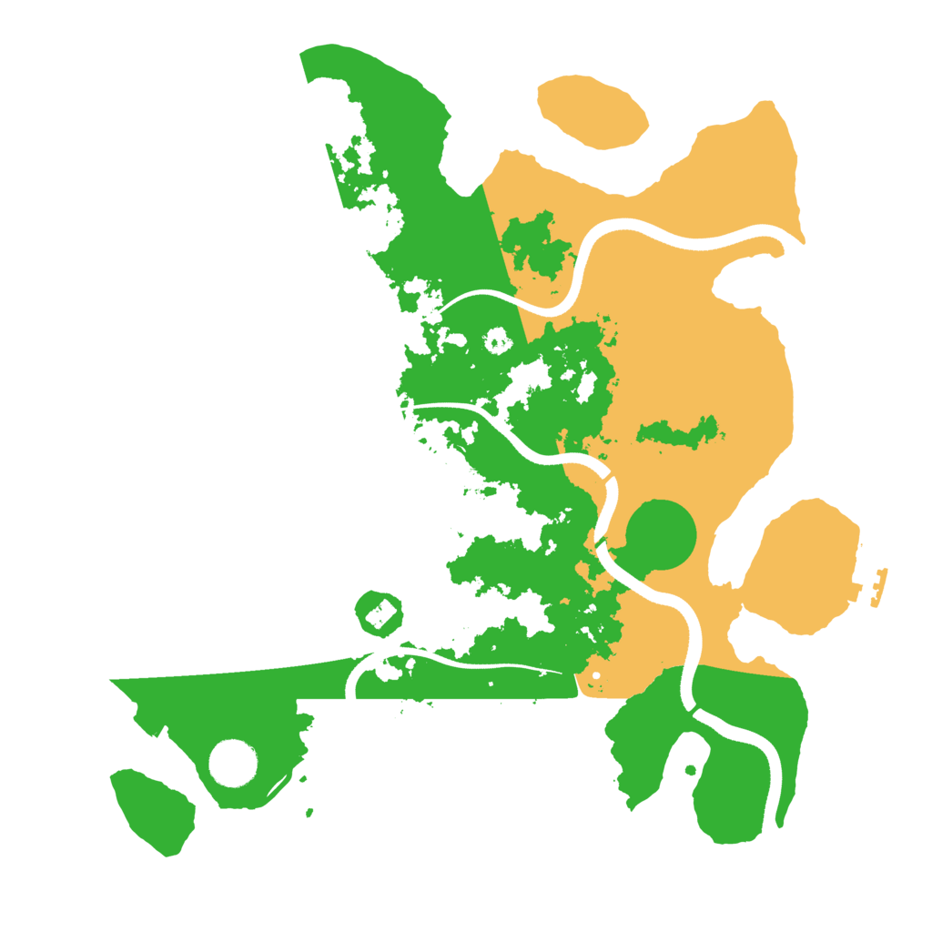 Biome Rust Map: Procedural Map, Size: 3500, Seed: 1438712302