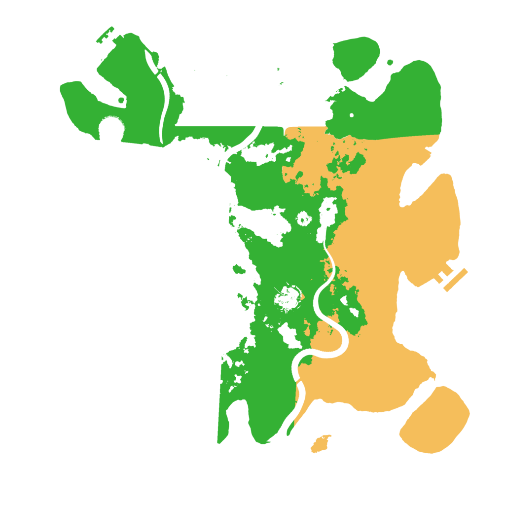 Biome Rust Map: Procedural Map, Size: 3500, Seed: 140347541