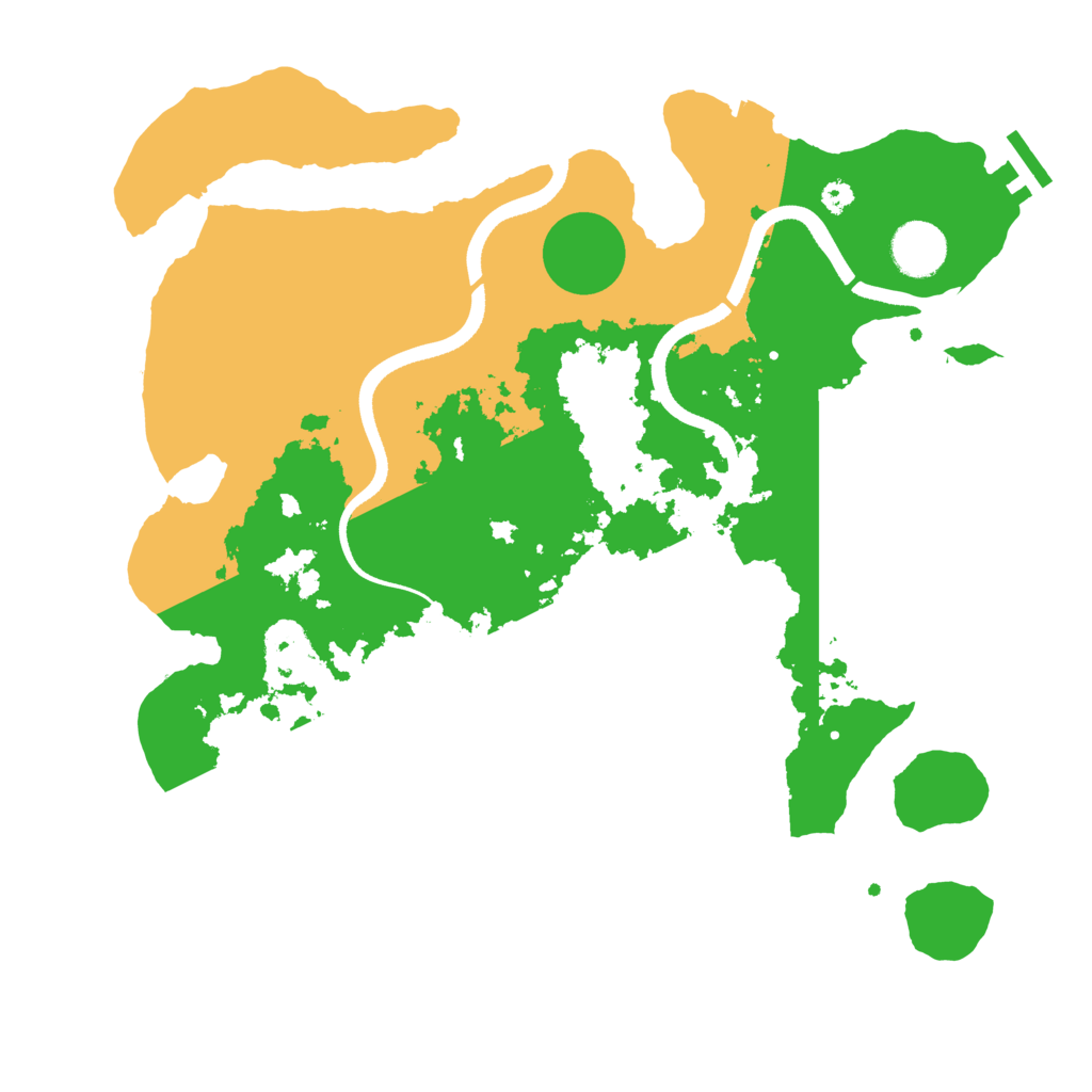 Biome Rust Map: Procedural Map, Size: 3500, Seed: 418972318