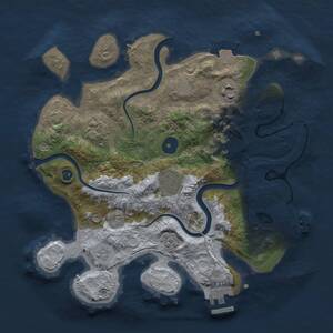 Thumbnail Rust Map: Procedural Map, Size: 3000, Seed: 366278157, 11 Monuments