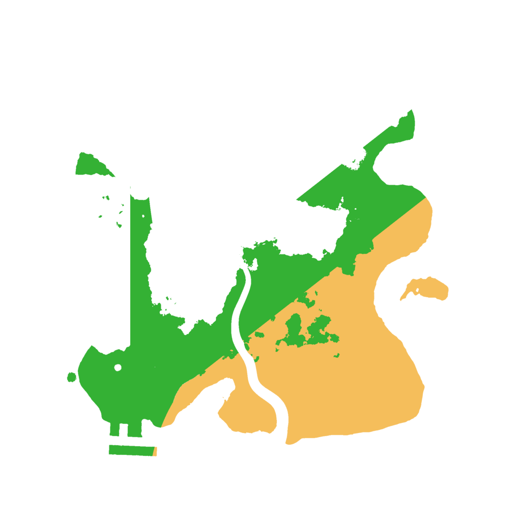 Biome Rust Map: Procedural Map, Size: 2200, Seed: 840684851