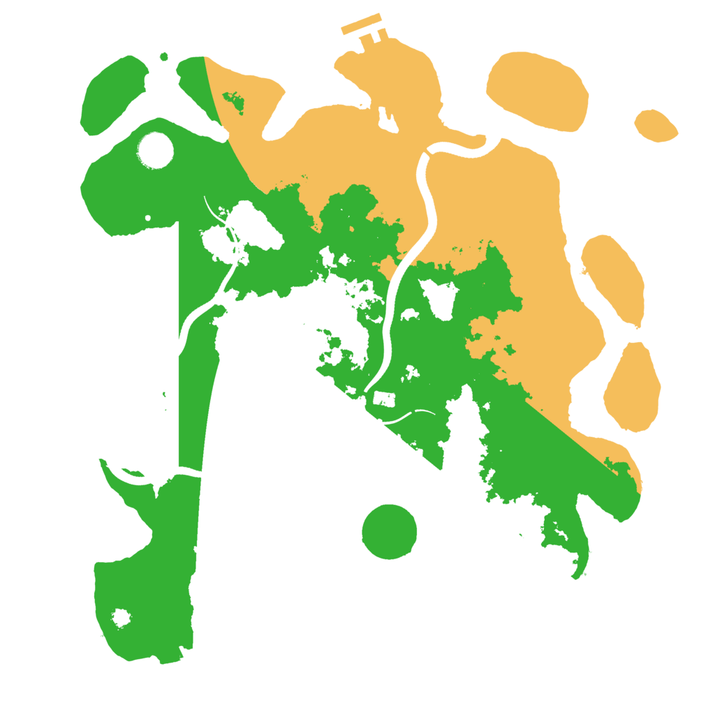 Biome Rust Map: Procedural Map, Size: 3500, Seed: 958344659