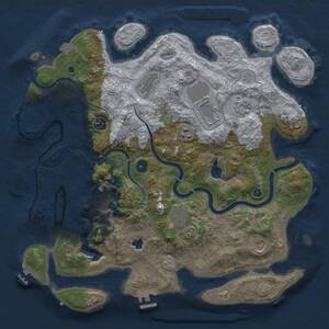 Thumbnail Rust Map: Procedural Map, Size: 4000, Seed: 422092199, 15 Monuments