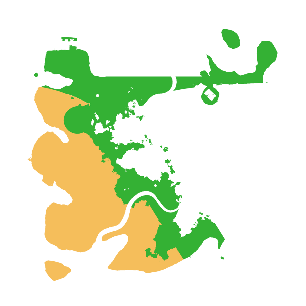 Biome Rust Map: Procedural Map, Size: 3000, Seed: 2032267854