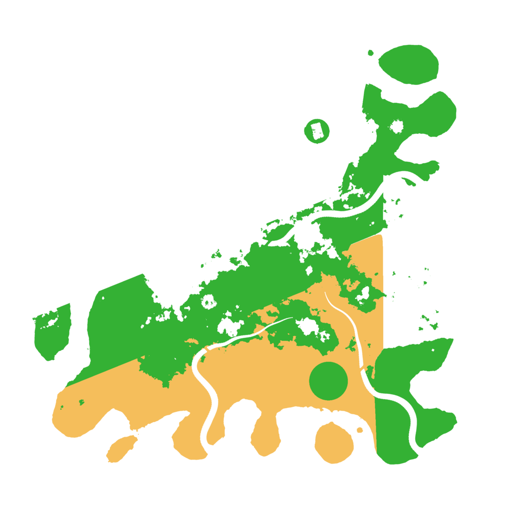 Biome Rust Map: Procedural Map, Size: 3500, Seed: 121988406