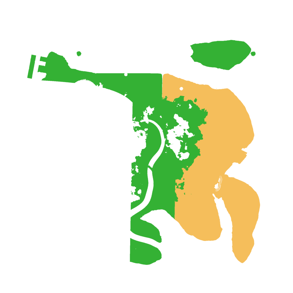 Biome Rust Map: Procedural Map, Size: 2500, Seed: 1469435908