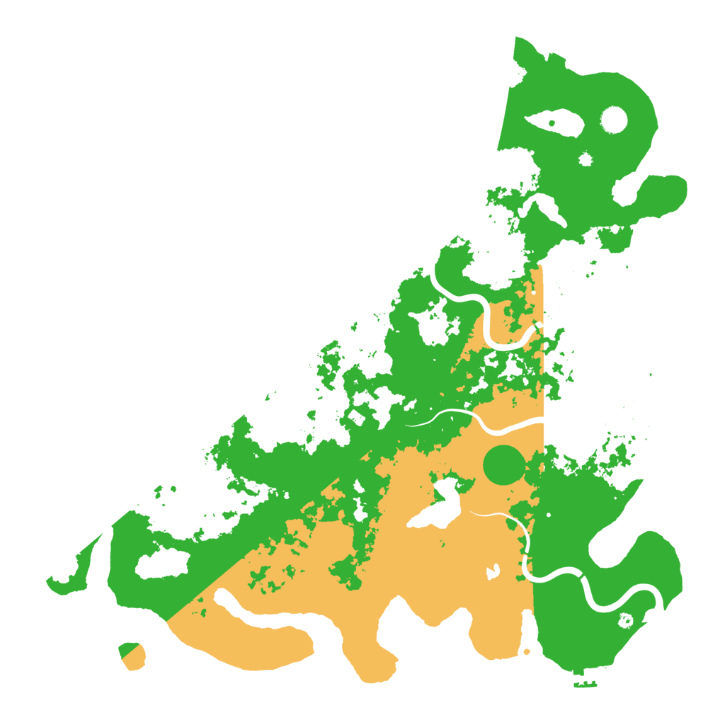 Biome Rust Map: Procedural Map, Size: 4750, Seed: 58299000